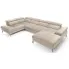 Kremowa kanapa narożna w kształcie litery u - Perioz