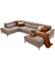 Ciemnobeżowy narożnik U z pojemnikiem - Perioz w sklepie Edinos.pl
