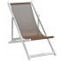 Fotografia Składane krzesła plażowe Strand - brąz z kategorii Leżaki ogrodowe