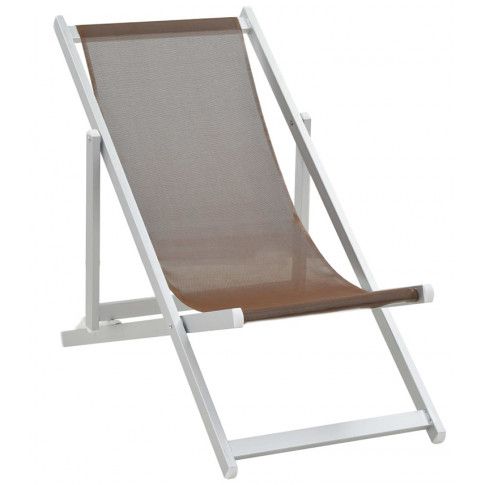 Fotografia Składane krzesła plażowe Strand - brąz z kategorii Fotele i leżaki ogrodowe