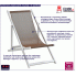 Zdjęcie składane brązowe tekstylne krzesła plażowe Strand - sklep Edinos.pl