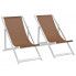 Zdjęcie produktu Składane krzesła plażowe Strand - brąz.