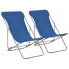 Komplet niebieskich krzeseł plażowych - Loretto