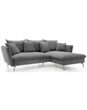 Stalowy narożnik sztruksowy na nóżkach - Vettio w sklepie Edinos.pl