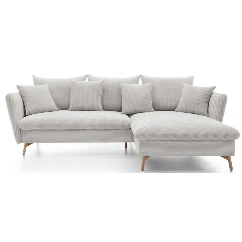 sztruksowa kanapa z funkcja spania wanilia vettio