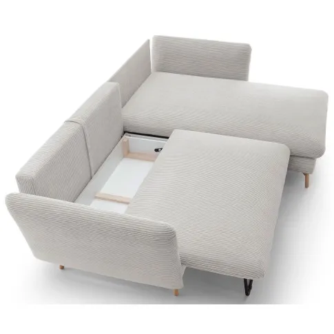 waniliowy naroznik sztruksowy vettio pojemnik na posciel