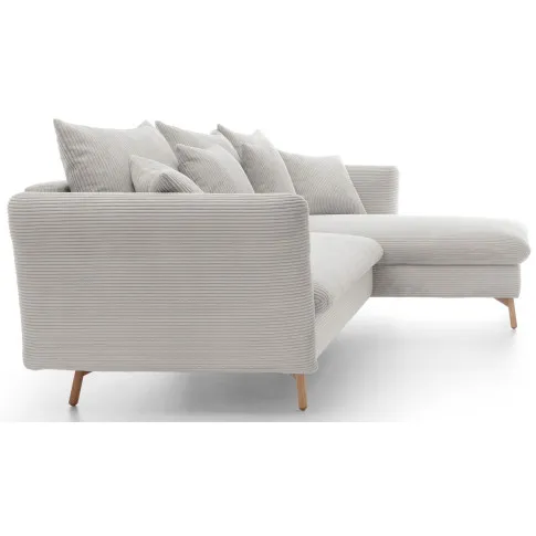 waniliowy sztrusowy naroznik z pojemnikiem na posciel vettio