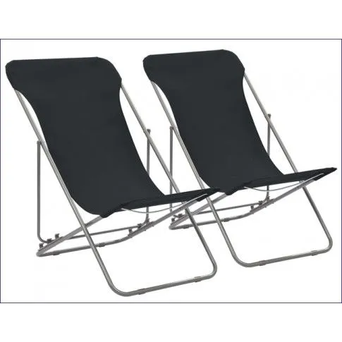 Szczegółowe zdjęcie nr 4 produktu Składane krzesła plażowe Dino - czarne