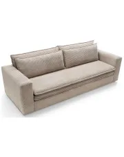 Beżowa sofa sztruksowa z funkcją spania - Eriena w sklepie Edinos.pl