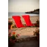 Komplet czerwonych krzeseł plażowych Ansel