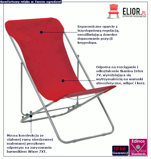 Krzesło ogrodowe Loretto: informacje o produkcie