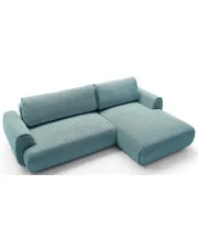 Szaroniebieski narożnik w stylu nowoczesnym - Mezzia 3X w sklepie Edinos.pl