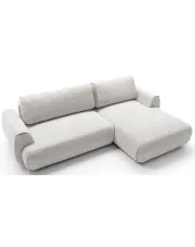 Jasnoszary narożnik nowoczesny rozkładany - Mezzia 3X w sklepie Edinos.pl