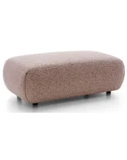 Minimalistyczna duża pufa do sypialni do salonu oberżyna - Mezzia 4X w sklepie Edinos.pl