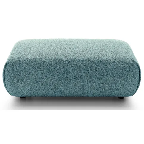 Prostokątna melanżowa pufa do kanapy Mezzia 4X szaroniebieska