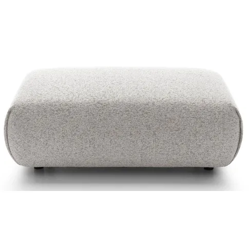 Jasnoszara minimalistyczna pufa Mezzia 4X