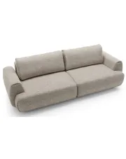 Rozkładana kanapa nowoczesna ciepły szary - Evonis w sklepie Edinos.pl