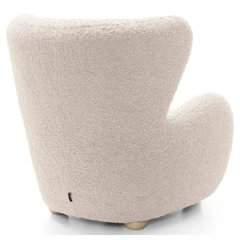 Kremowy fotel baranek Palori