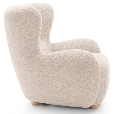 Kremowy fotel designerski Palori