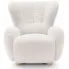 Biały fotel typu baranek Palori