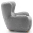 Szary fotel do czytania boucle Palori