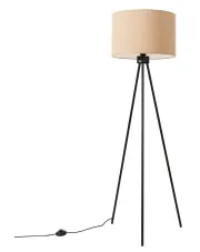 Nowoczesna lampa podłogowa do salonu taupe - M160-Lawezo  w sklepie Edinos.pl