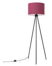 Elegancka lampa stojąca na trójnogu w kolorze burgunu M160-Lawezo w sklepie Edinos.pl