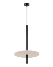 Beżowa wisząca lampa z regulowaną wysokością - M162-Zerpen w sklepie Edinos.pl