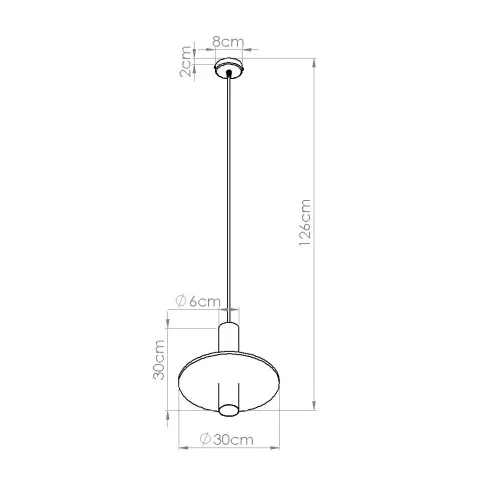 Wymiary lampy M163-Zerpen