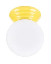Żółty ścienny plafon z okragłym kloszem M165-Weskom w sklepie Edinos.pl