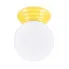 Żółty ścienny plafon z okragłym kloszem M165-Weskom