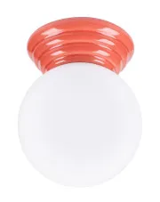 Brzoskwiniowy szklany plafon sufitowy - M165-Weskom w sklepie Edinos.pl