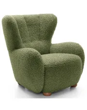 Zielony fotel do karmienia uszak baranek oliwkowy - Palori w sklepie Edinos.pl