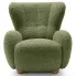 Zielony nowoczesny fotel skandynawski Palori