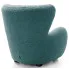 Turkusowy fotel uszak boucle Palori