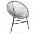 Szczegółowe zdjęcie nr 8 produktu Ażurowe krzesło ogrodowe, balkonowe Corrigan - szare