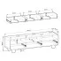 Wymiary szafki RTV 160 cm Feviso 6X