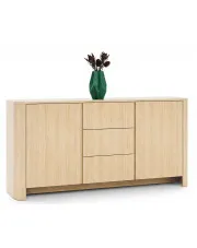 Duża komoda na ubrania z szufladami dąb vicenza - Ebisso 4X w sklepie Edinos.pl