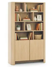 Nowoczesny regał do przechowywania dąb vicenza - Ebisso 5X w sklepie Edinos.pl