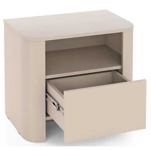 kaszmirowa szafka nocna z szuflada do sypialni ebisso 7x