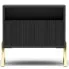 czarna elegancka szafka nocna na zlotych nozkach murgio 3x