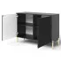 Czarna komoda glamour Murigio 4X czarna