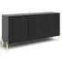 duza czarna komoda do salonu nowoczesnego murigio 5x
