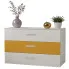 Młodzieżowa komoda z 3 szufladami kaszmir + żółty - Zimi 4X