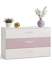 Dziecięca komoda z szufladami kaszmir + różowy - Zimi 4X w sklepie Edinos.pl