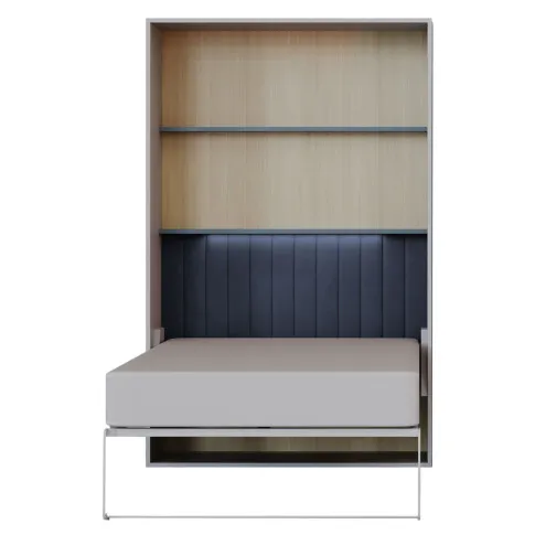 Niebieskie łóżko składane z zagłówkiem Zimi 5X