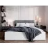 Sypialnia nowoczesna z łóżkiem z szarym tapicerowanym zagłówkiem Ermini 3X 120x200