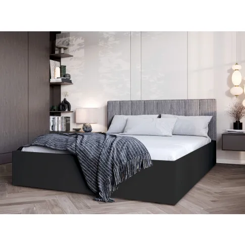 Aranżacja wnętrza z wykorzystaniem czarnego łóżka Ermini 4X