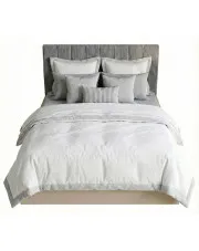 Kaszmirowe łóżko z zagłówkiem i materacem 120x200 - Ermini 4X w sklepie Edinos.pl