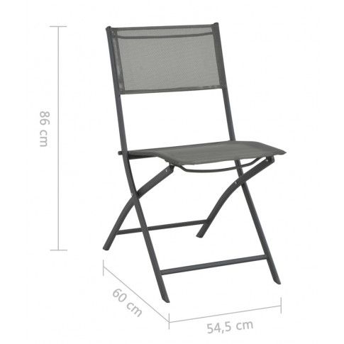 Szczegółowe zdjęcie nr 10 produktu Składane krzesła ogrodowe Nilla - 2 szt.